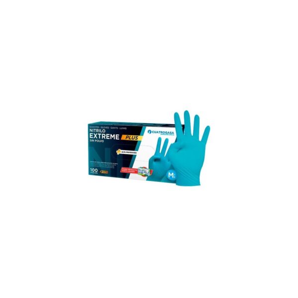 Guante nitrilo EXTREME PLUS azul sin polvo