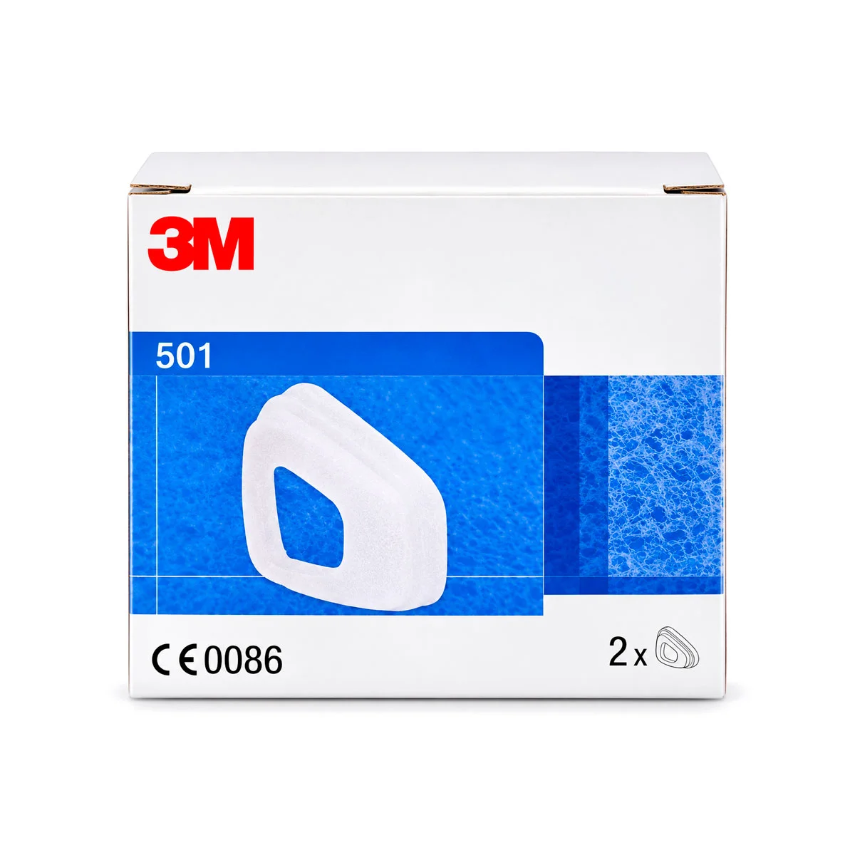 Retenedor 3M 501 7100066103 para filtros de partículas Serie 5000, caja de 2 unidades