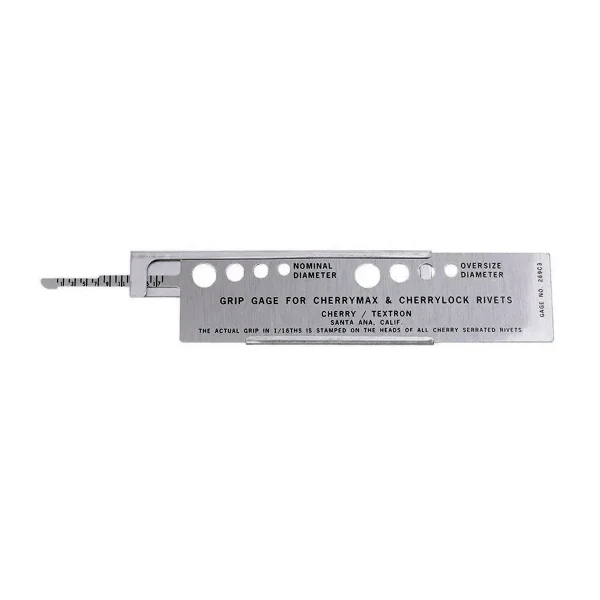 Medidor Cherry 269C3 para comprobación de grip en remaches CherryMax con corredera deslizante