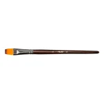 Pincel Sintético Plano MILAN 321 con mango corto y pelo sintético para acuarela, acrílico y óleo