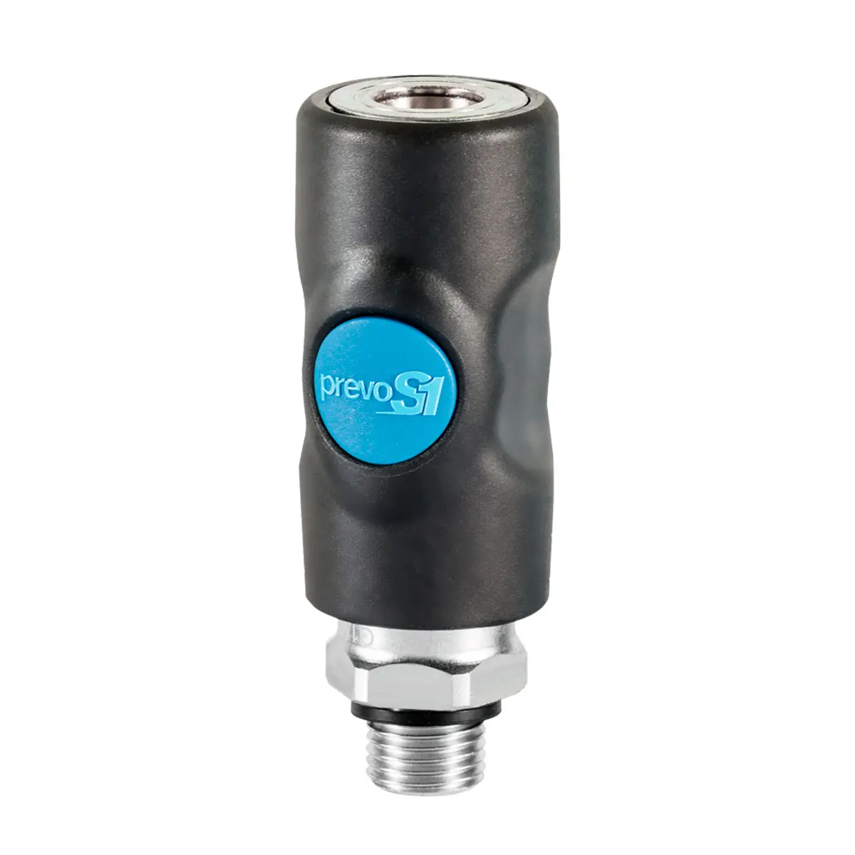 Prevost ISI 061152 enchufe de seguridad con rosca macho cilíndrica G3/8 y perfil ISO 6150B de 6 mm